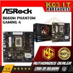 ASRock | B660M Phantom Gaming 4 | LGA1700 | DDR4 | Micro ATX Motherboard | Supports 14th, 13th & 12th Gen Intel® Core™ Processors