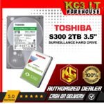 Toshiba S300 2TB 3.5" Video / CCTV Hard drive