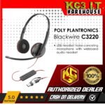 Poly Plantronics Blackwire C3220 USB Headset Noise-canceling microphone with wideband audio Headset